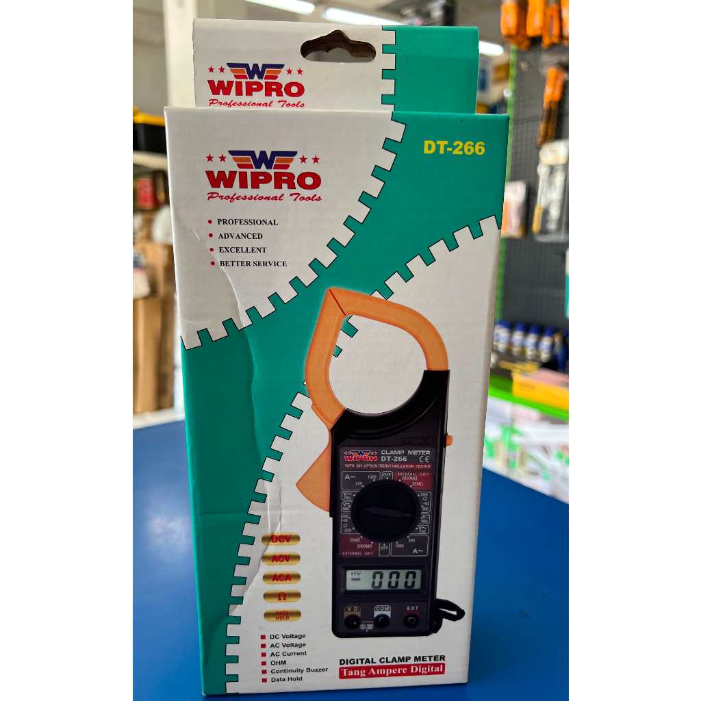 DIGITAL CLAMP METER MERK WIPRO DT-266 / TANG AMPERE DIGITAL