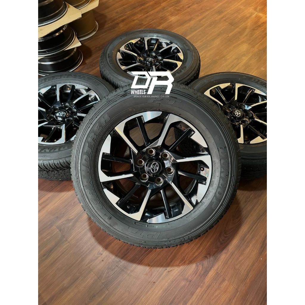 Vleg mobil copotan FORTUNER TRD Ring 18 + BAN 265/60 18 BRIDGESTONE DUELER