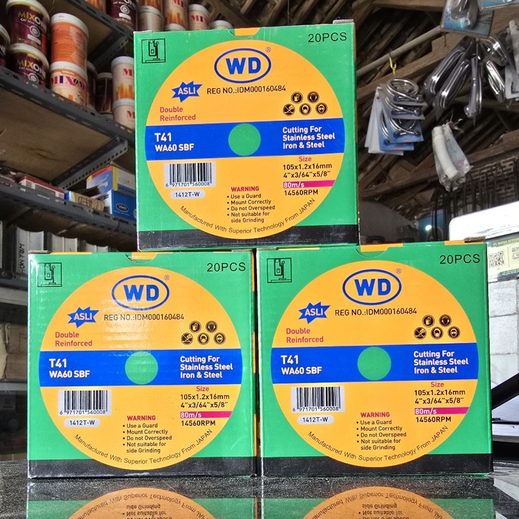 [1 Dus] WD Pisau Potong Gerinda / Batu Potong WD / Batu Gerinda WD