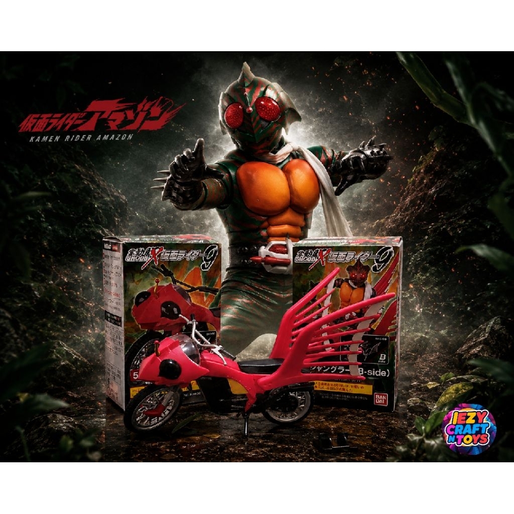 Shodo x jungler,kamen rider amazon motorcycle