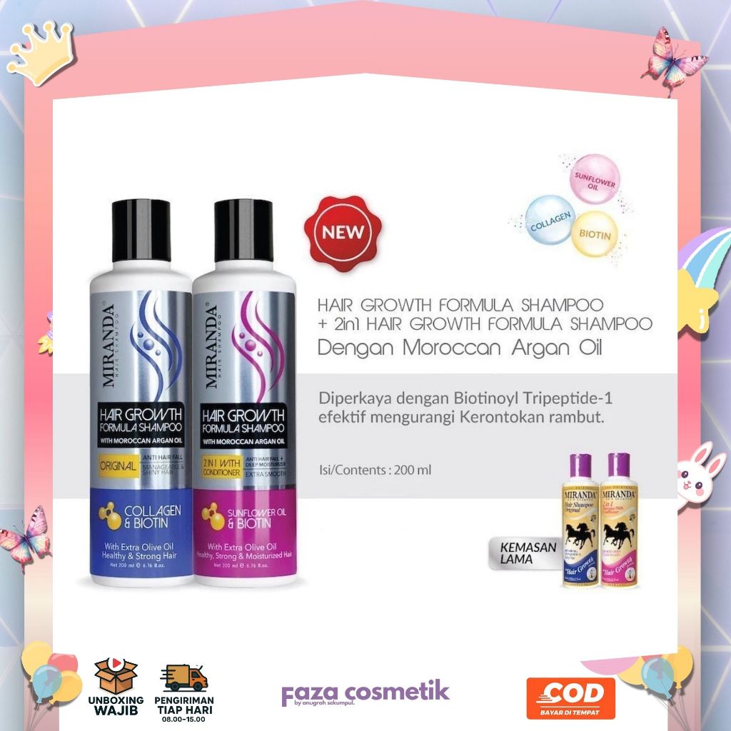 Faza-Miranda Hair Growth Biotin Shampoo 200 Ml | Collagen & Biotin | Sunflower Oil & Biotin