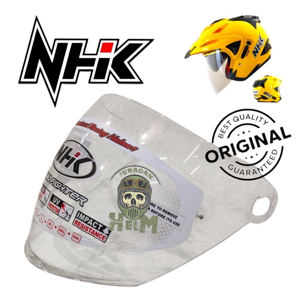 Kaca Helm ORIGINAL NHK GODZILLA Smoke Clear Visor Helm Half Face