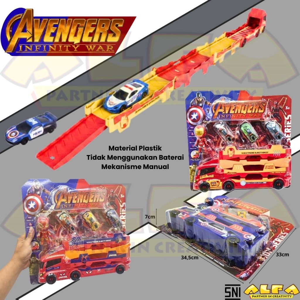 Toko Mainan ALFA Avengers Extreme Ejection Truck Set 9311-261A