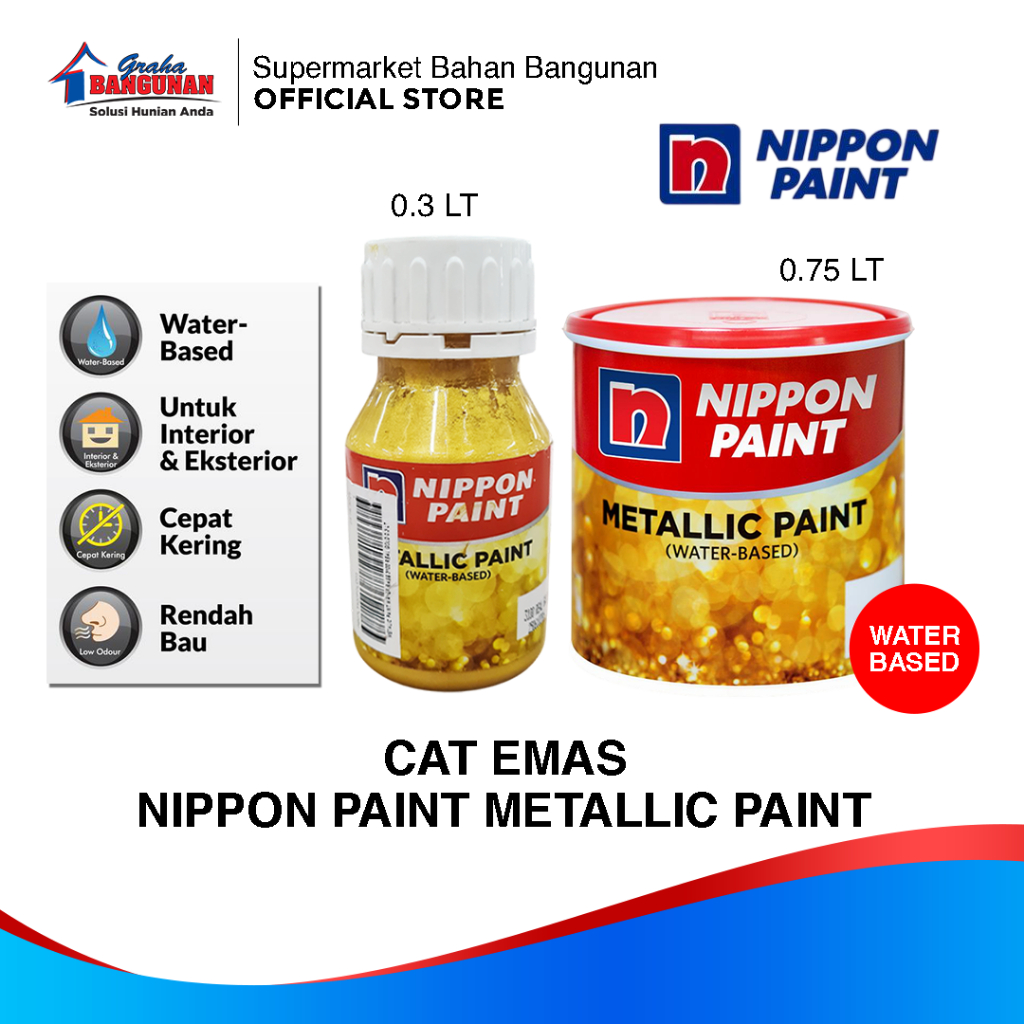 Cat Emas Gold Metallic Nippon Paint