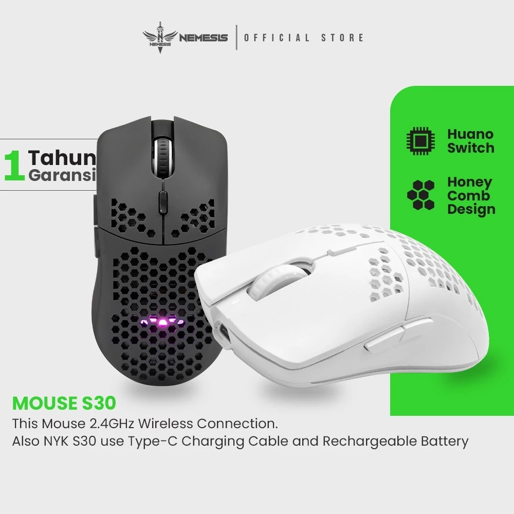 NYK S30 Honeycomb Wireless Gaming Mouse