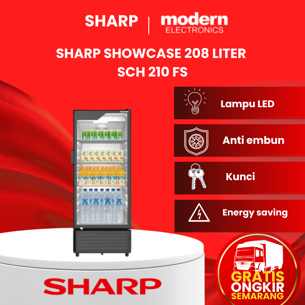 SHARP SHOWCASE SCH 210 FS 200 LITER
