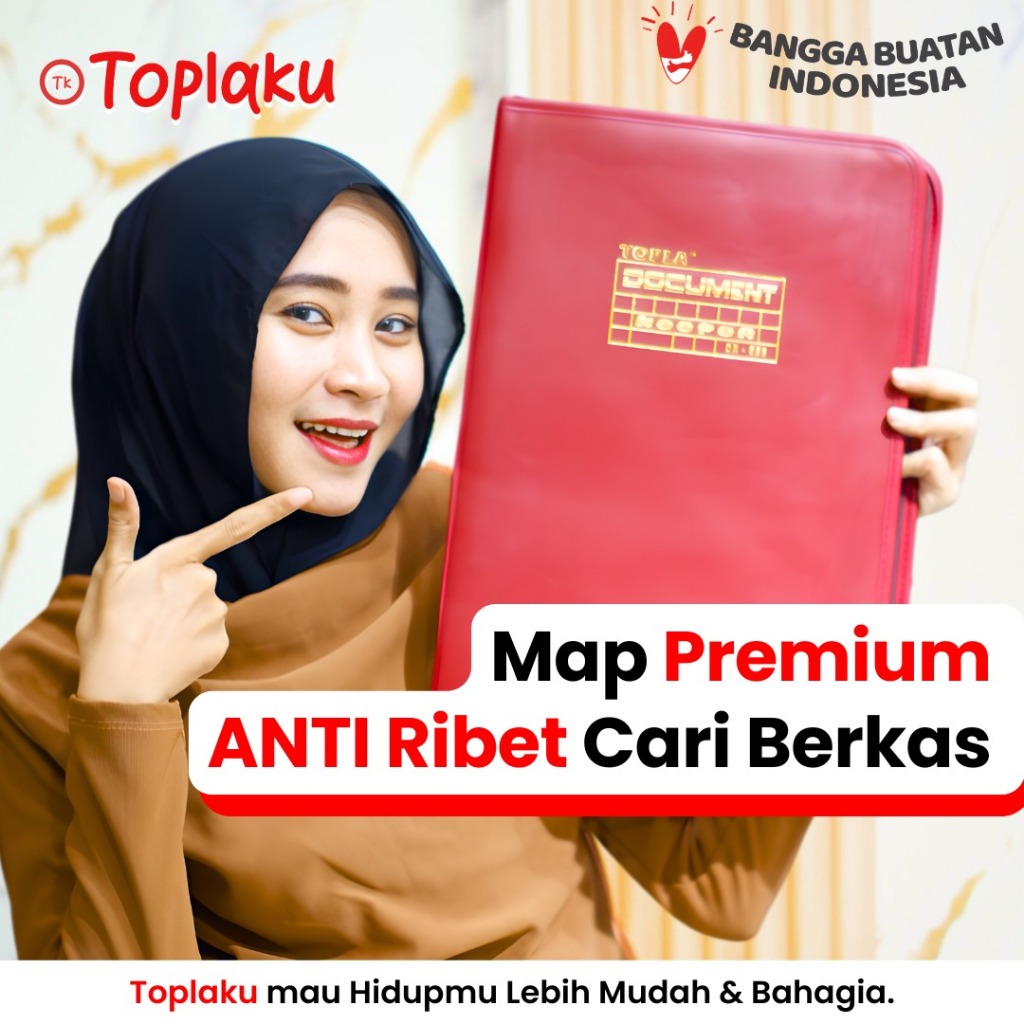 rifu6185 Map Dokumen Keeper Ijazah RESLETING ANTI AIR Document Clear Holder Plastik Tempat Folder