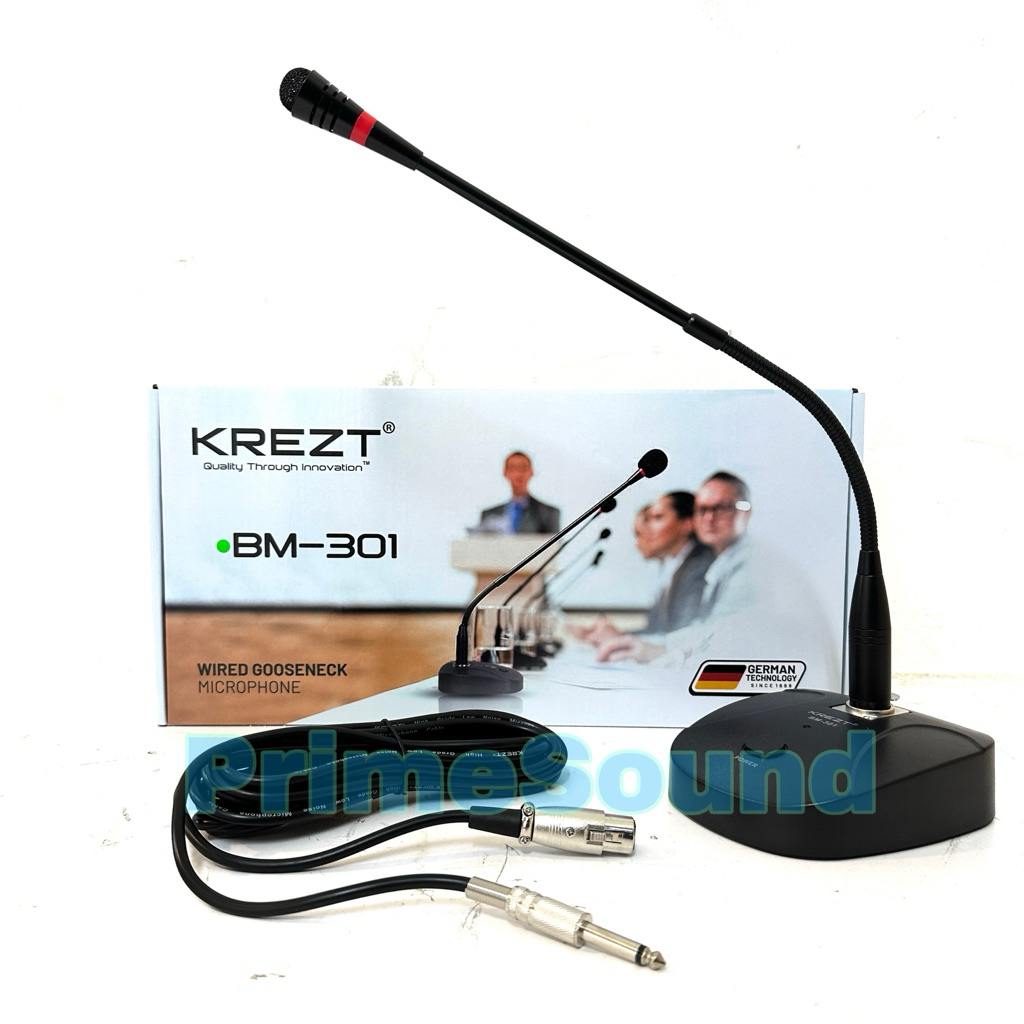 Mic Kabel Condenser KREZT Meeting BM 301 Microphone Meja Angsa KZT BM301 Murah Bagus Buat Meeting ( 