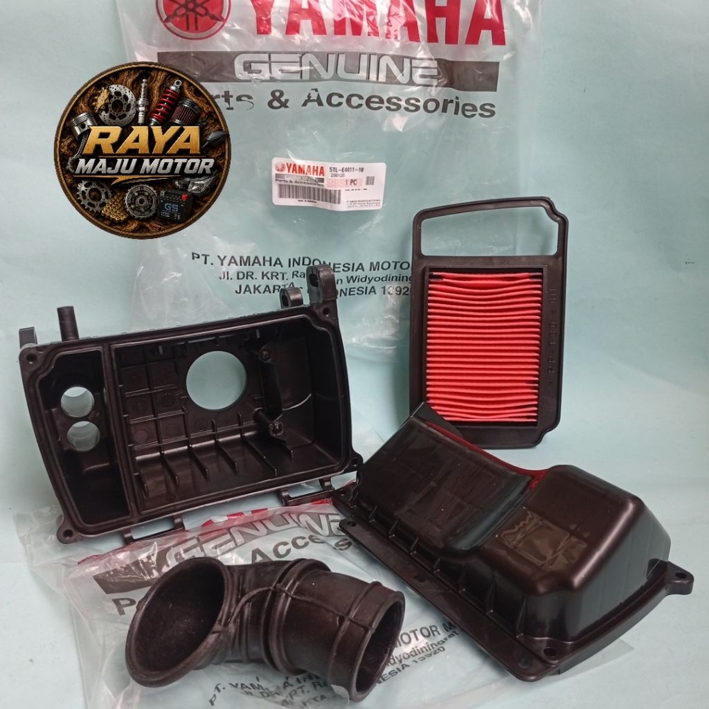 BOX FILTER SET/FILTER UDARA/KARET FILTER MIO SPORTY MIO SMILE ORIGINAL