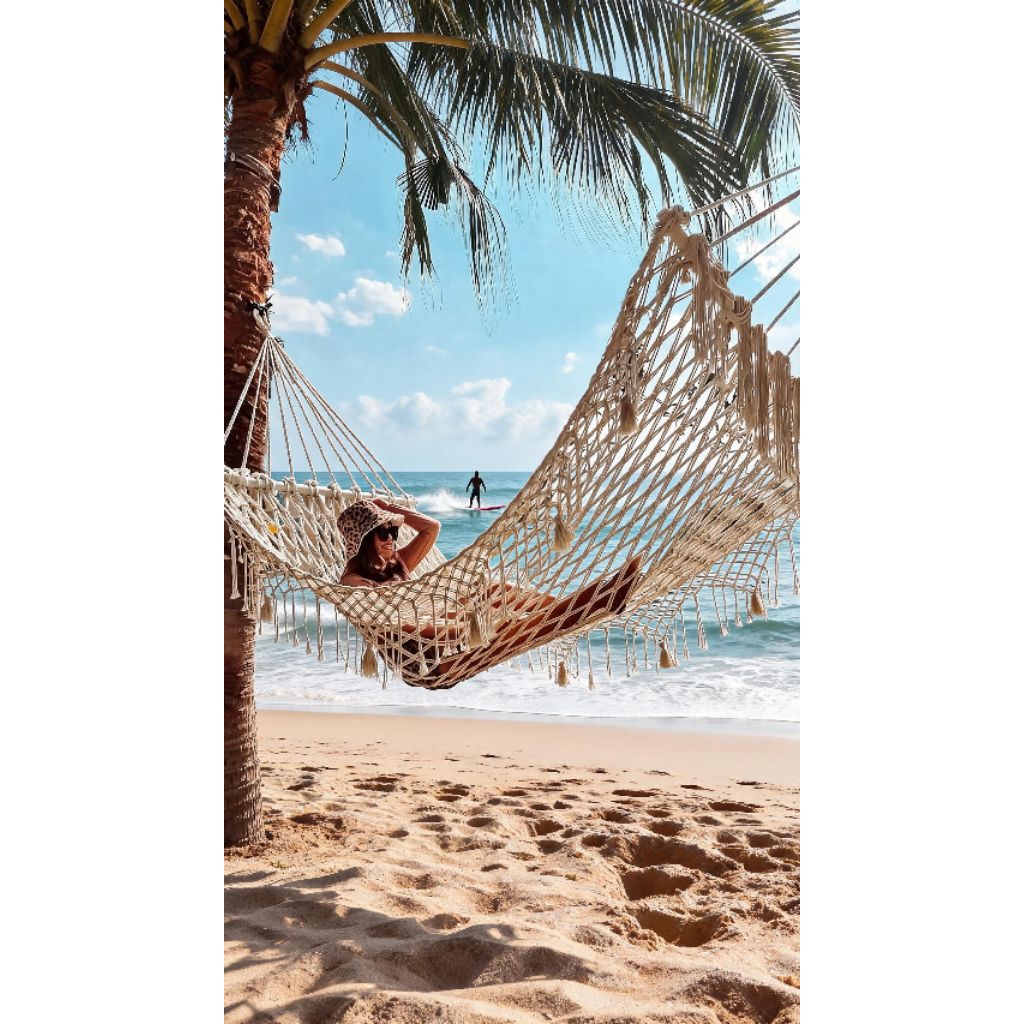 MACRAME HAMMOCK || AYUNAN MACRAME BOHEMIAN AESTETIC