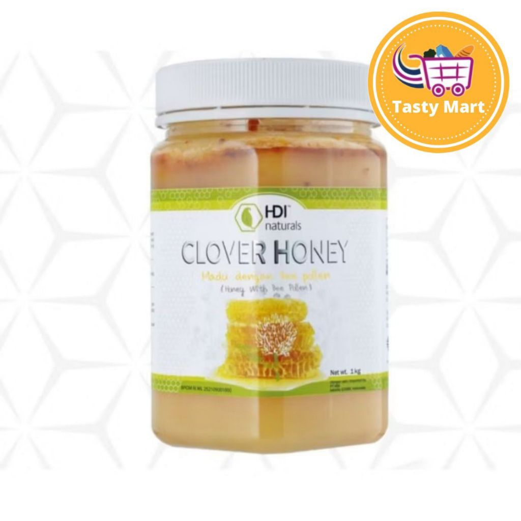 Clover Honey HDI 1kg exp 2029 free sendok kayu