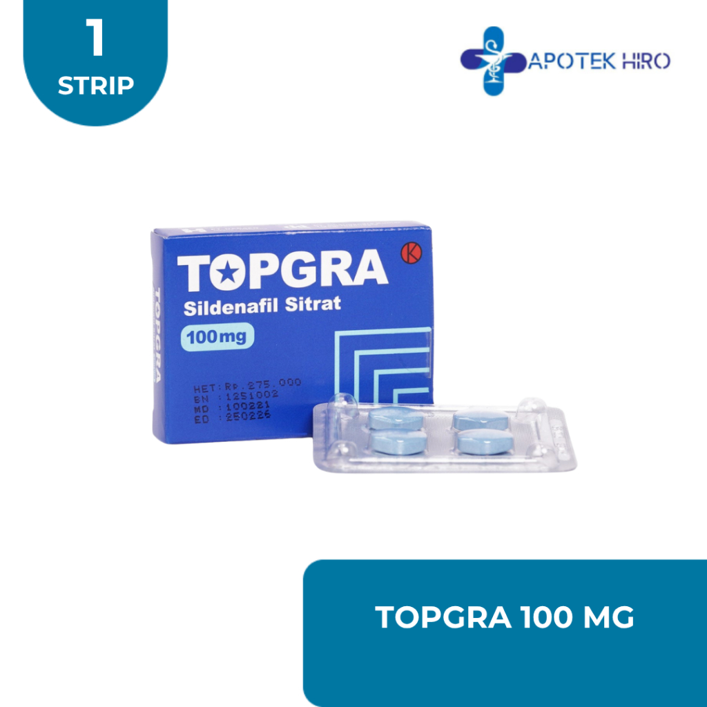 TOPGRA 1 BLISTER @ 4 KAPLET SALUT SELAPUT