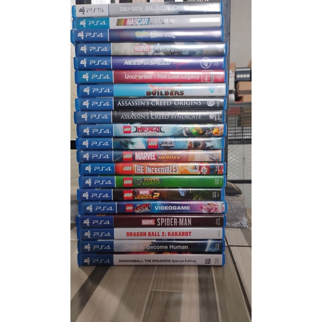 BD PS4 + BD PS5 Borongan Lego,Spongebob,Uncharted,Assassin Creed,NASCAR,Call Of Duty (Khusus Take Al