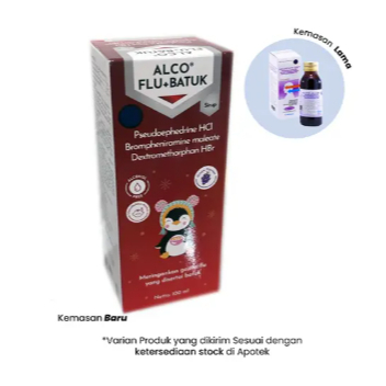 Alco Plus DMP Sirup 100 ml - Obat Batuk Pilek Bersin Hidung Tersumbat