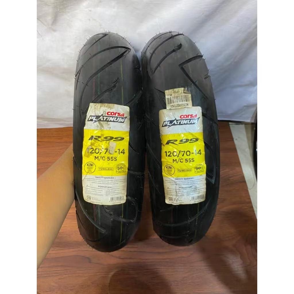 PROMO!!! set ban belakang motor pcx150 ukuran 120/70-14 tubless merk corsa