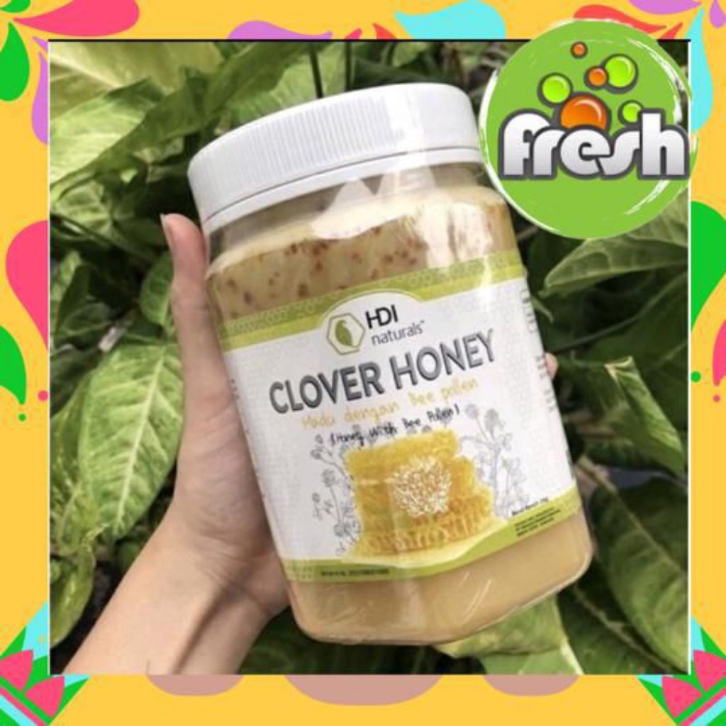 PROMO CLOVER HONEY 1KG EXP 2029 ORI HDI GRATIS SENDOK KAYU