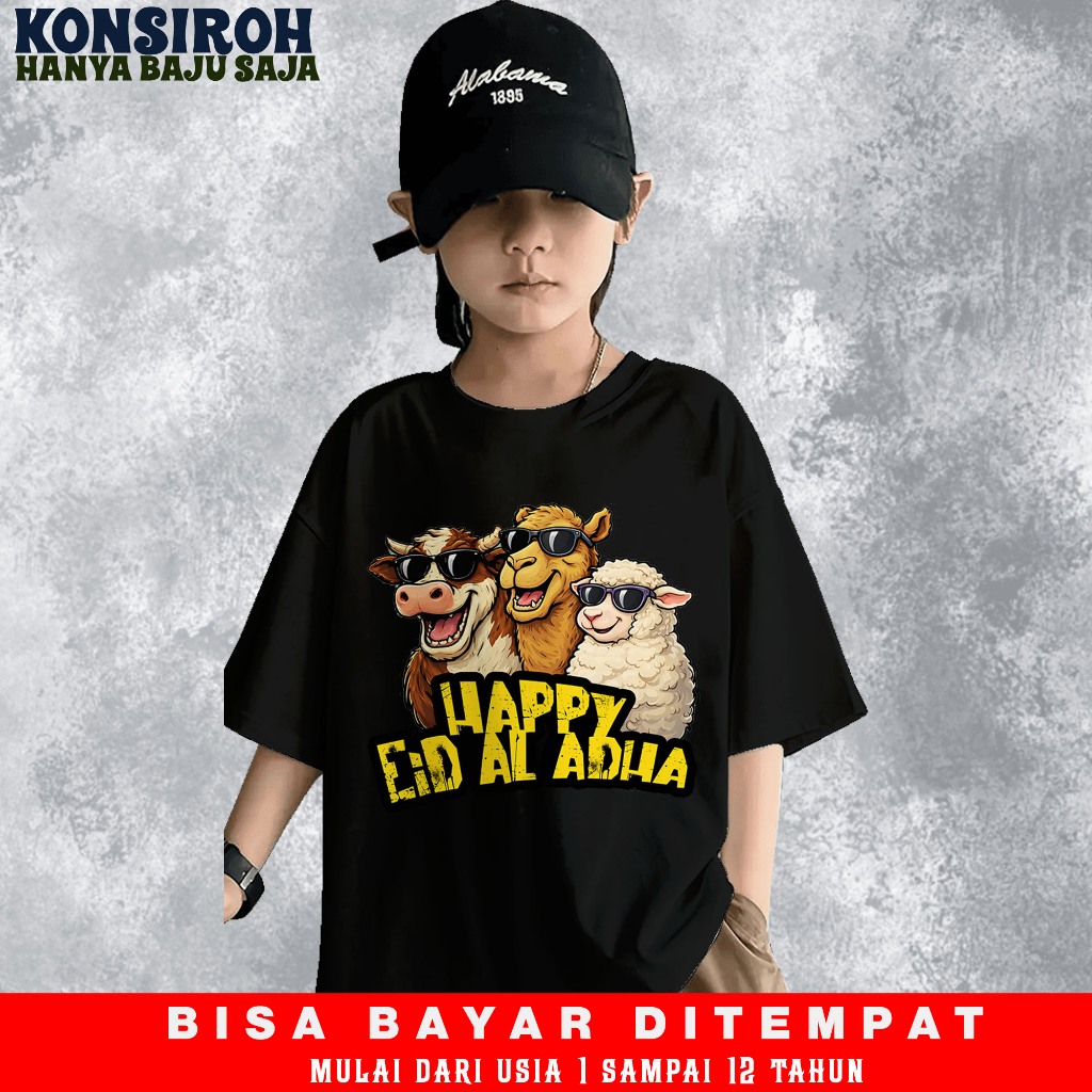 Kaos Anak Design Terbaru Qurban Sapi Unta Dan Kambing Keren Tiga Qurban Bahan Adem Bisa Bayar Di Tem