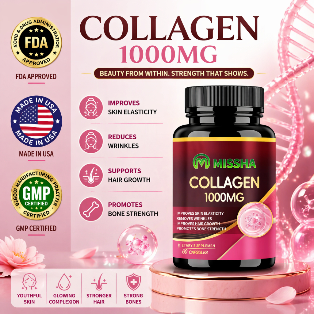 Missha Collagen Kapsul Memperbaiki elastisitas kulit memutihkan kulit 60 Kapsul