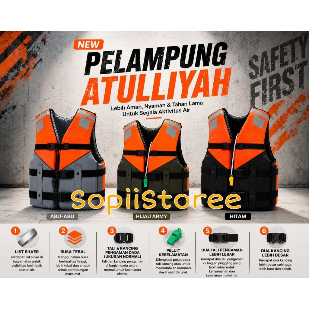 Rompi/pelampung/Atunas/Jaket/pelampung/baju/pelampung
