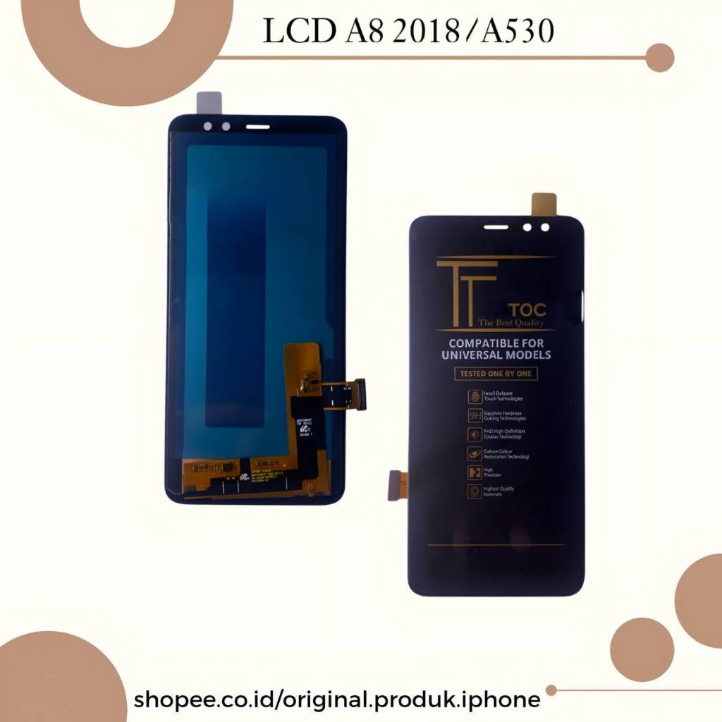 LCD TOUCHSCREEN LCD A8 2018/A530 ORIGINAL TICTOC NEW