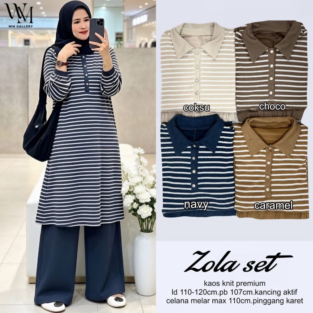 CERRY/ ZOLA SET BY WM GALLERY ORIGINAL SETELAN WANITA SETCEL KEKINIAN MODEL MOTIF CANTIK ELEGANT