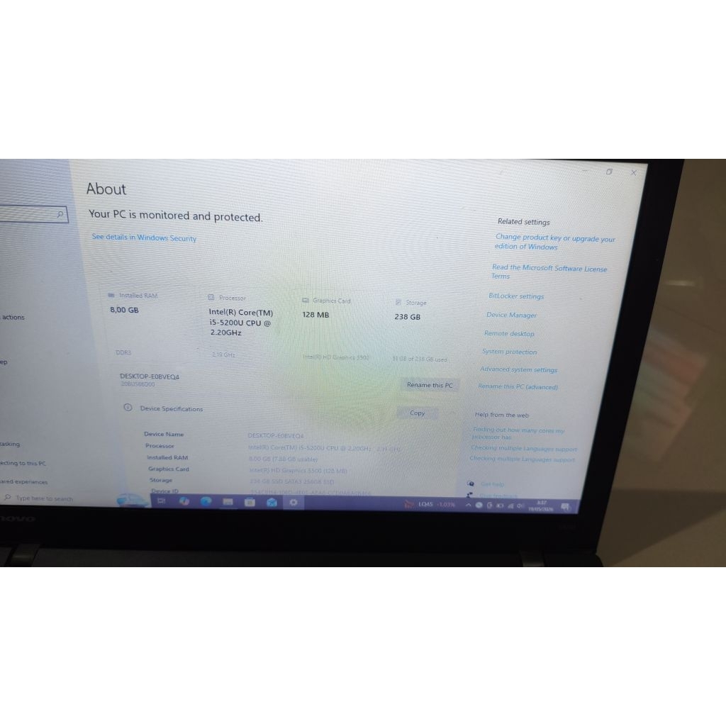 notebook Lenovo Thinkpad T450
