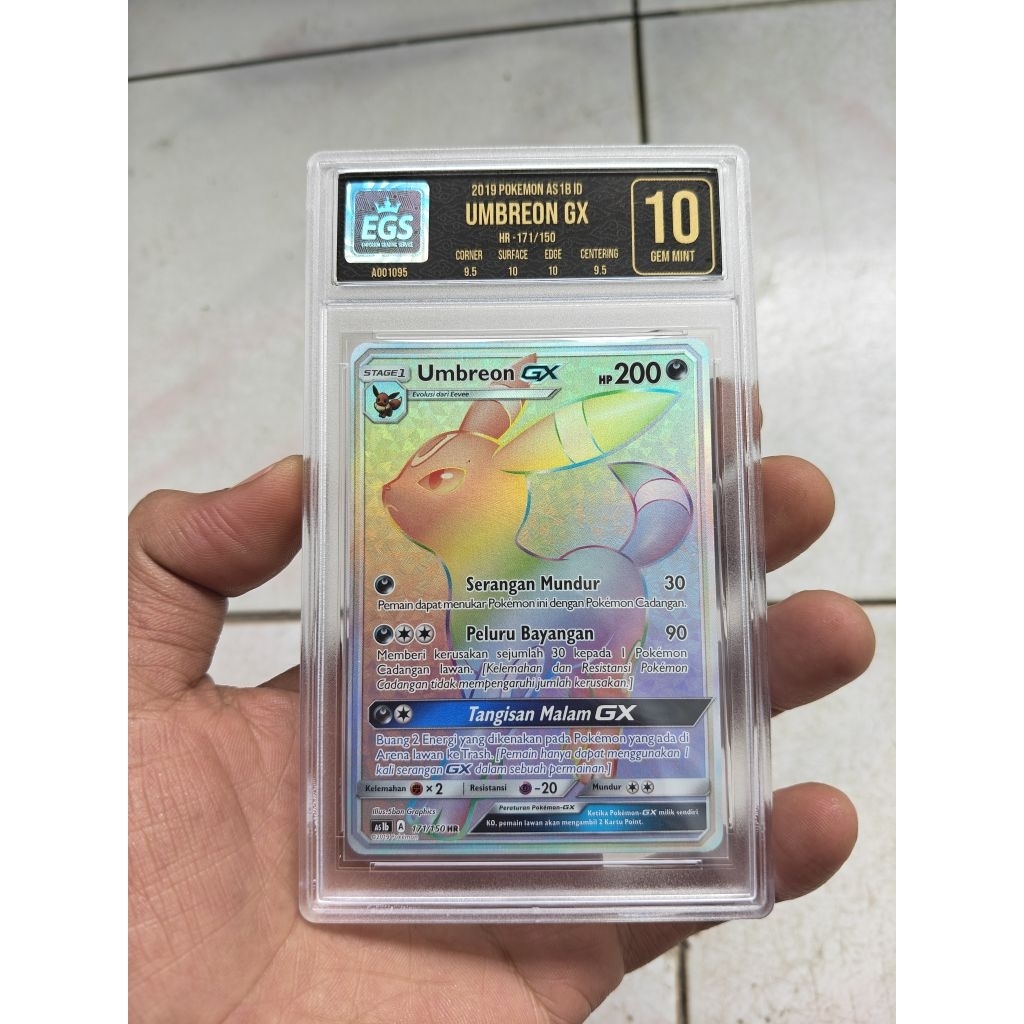 Umbreon Gx #171/150 HR Pokemon Indonesia Sun & Moon AS1b EGS 10