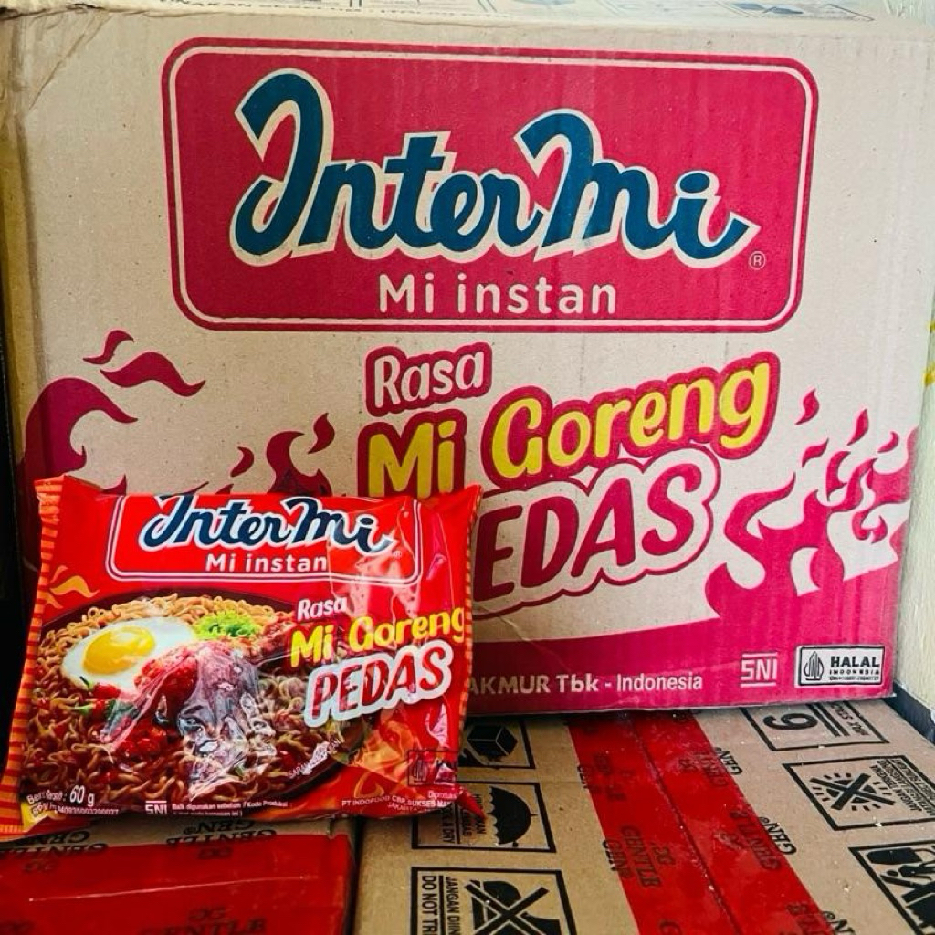 Intermi (1 dus 40 pcs) Intermi Rasa Mi Goreng Pedas Mie Instan
