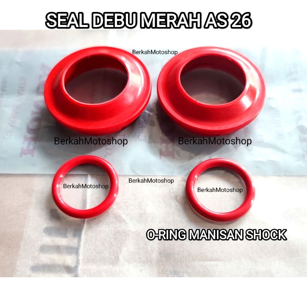 [COD] SEAL TUTUP TABUNG SHOCK SEAL ABU SEAL DEBU AS 26 ALA SHOCK LCM SUSPENSION PNP LEXI AEROX MIO J