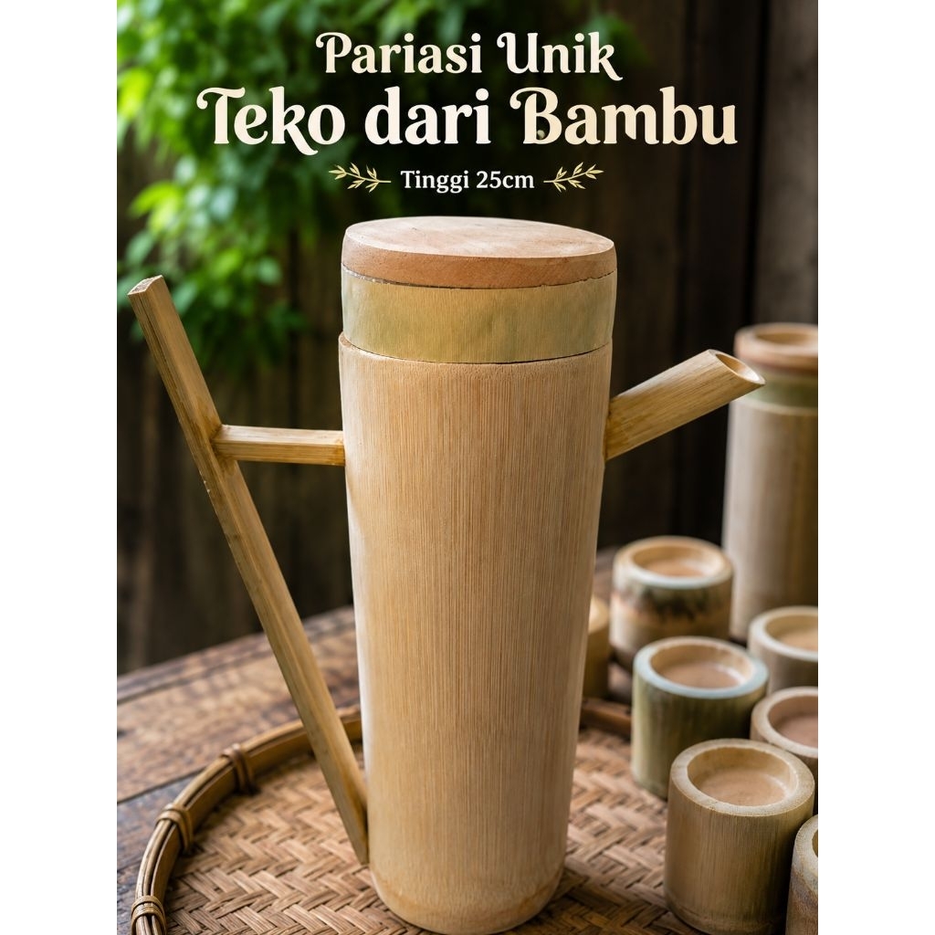 pariasi teko unik dari bambu