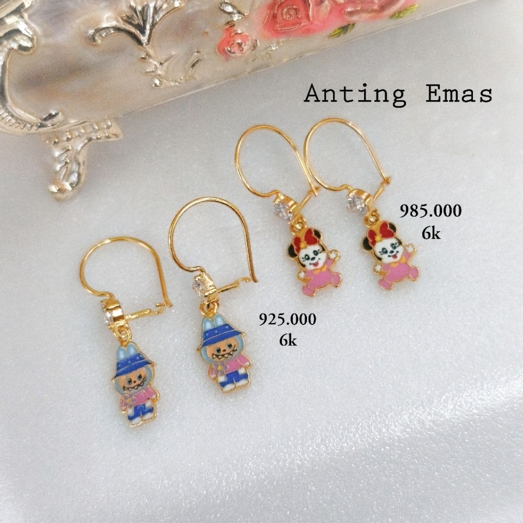 GIWANG ANTING ANAK Kadar 6k emas