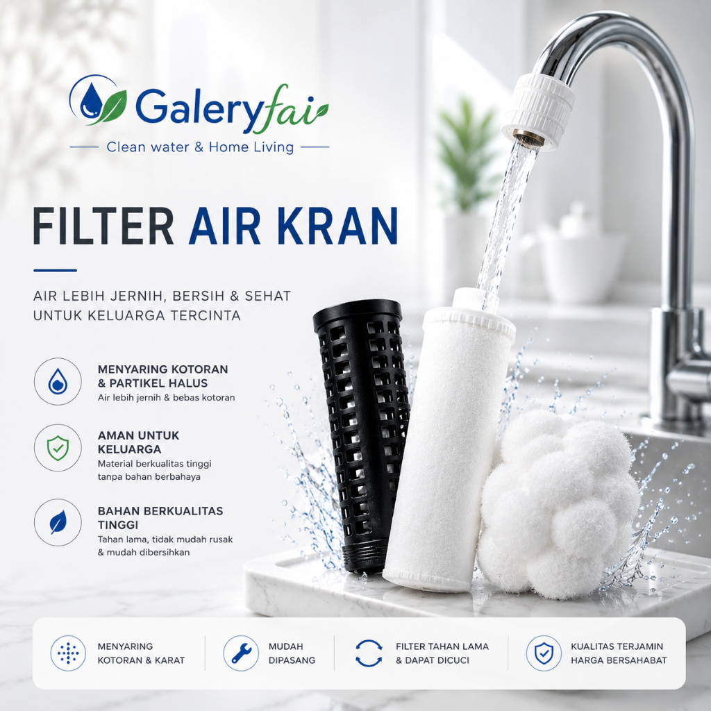 beli 1 gratis 1 kapas / serangan keran / filter air keran saringan penjernih air / cod/Filter Penjer