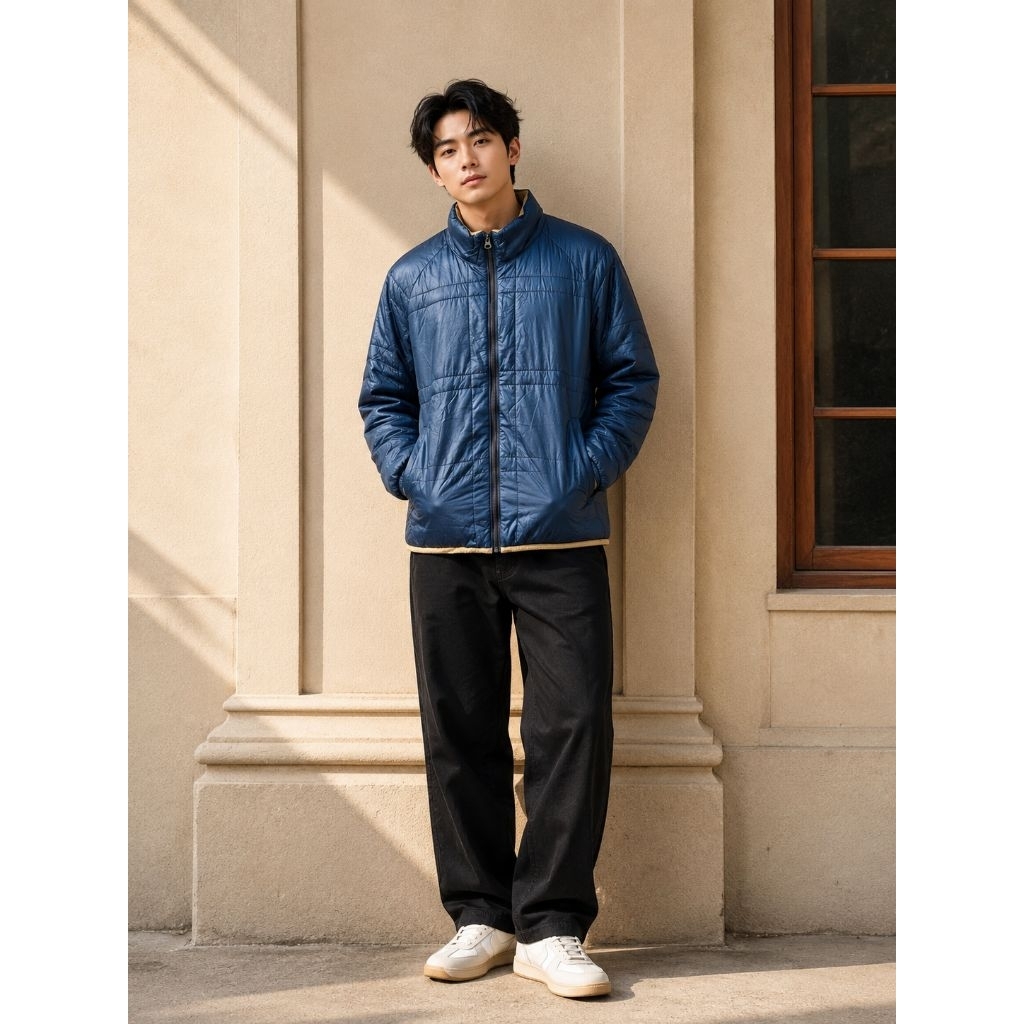 Jacket puffer uniqlo bulu angsa