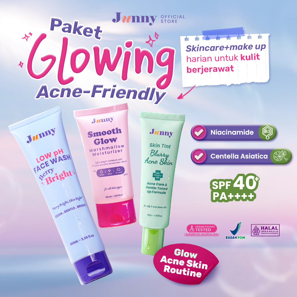 JUNNY - Glow Acne Skin Routine Bundling