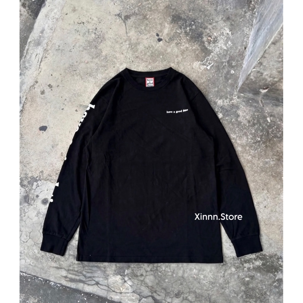 Have A Good Time Long Sleeve Tee – Black