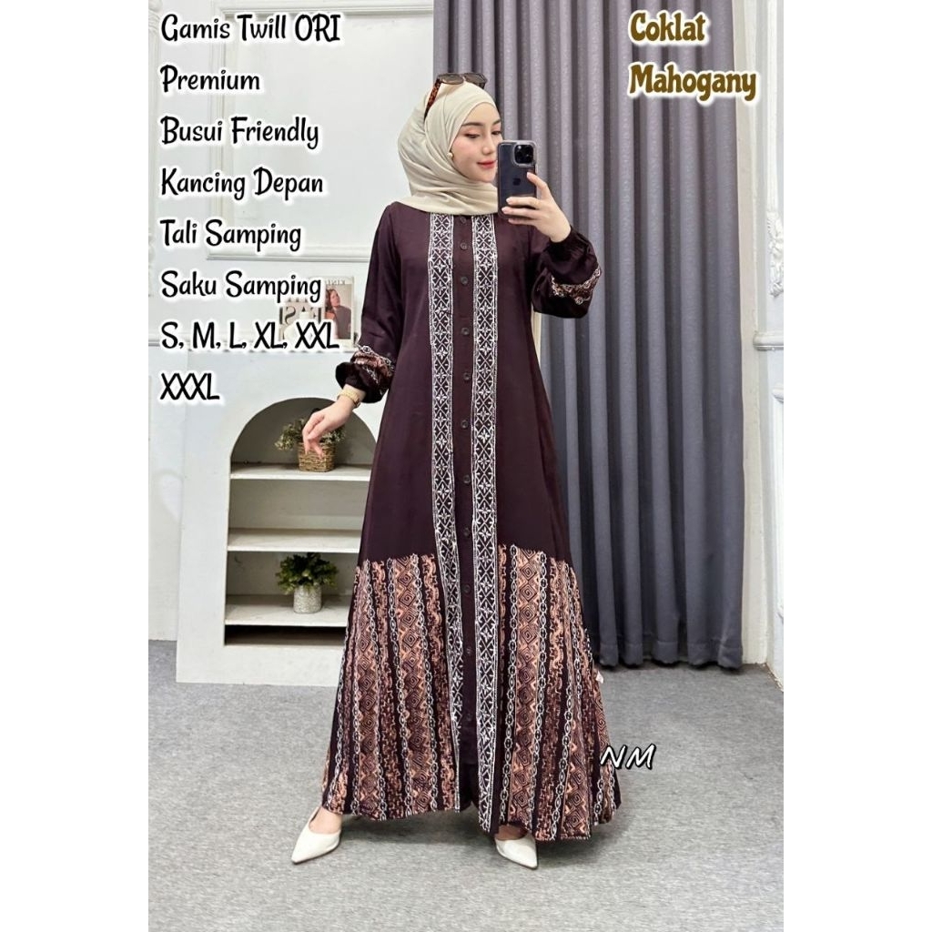 Gamis Twill Ori NM/ twill motif/ Twill sragam/ Twill Jumbo