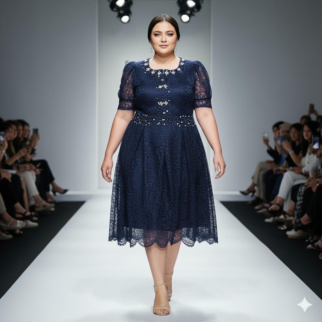 dress jumbo brokat ld 130 terbaru kekinian dress pesta natal kondangan 2026