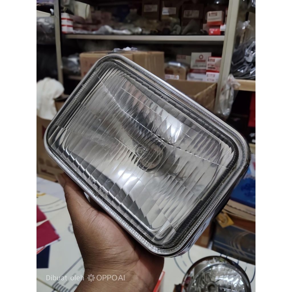 Reflektor Lampu depan 5t5 dan spion kotak RX king master RX king OLd Original seken