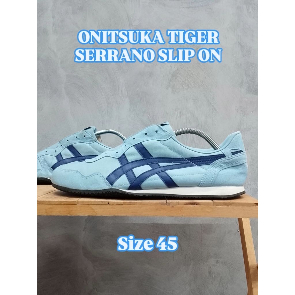Onitsuka Tiger Serrano Slip On Slate Blue size 44.5