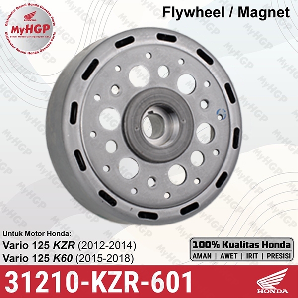 31210KZR601 - Flywheel / Magnet - Vario 125 Old LED 2015 31210-KZR-601 31210 KZR 601 Original Honda 