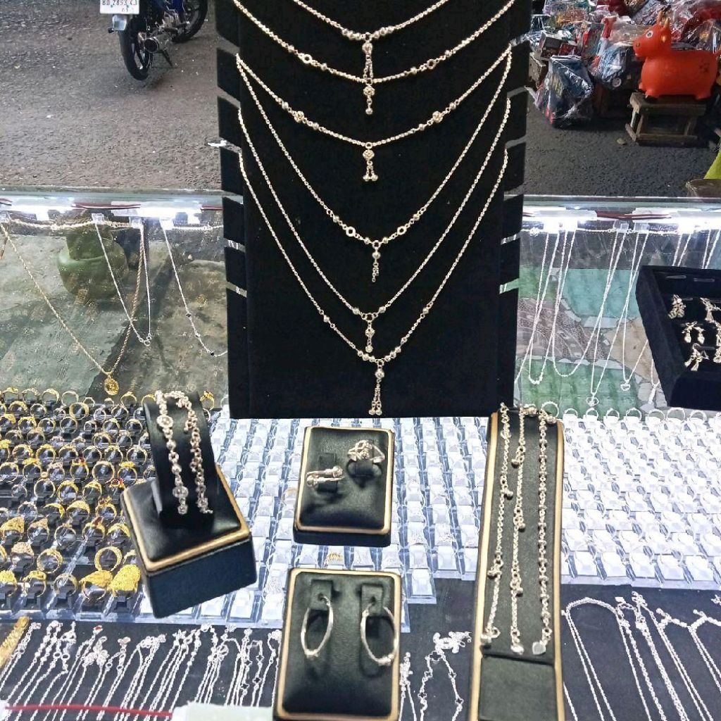 Perak model Bola | Kalung | Gelang | Gelang Kaki