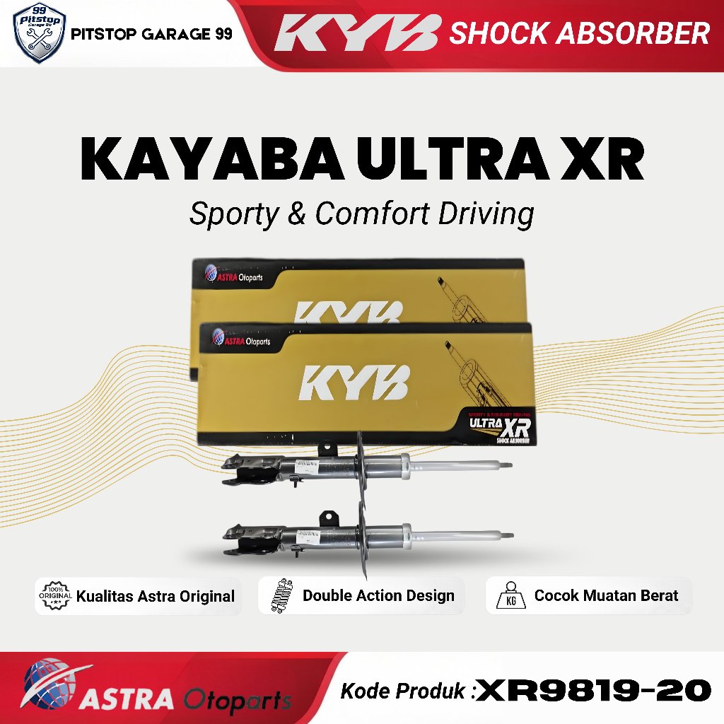 Kayaba / KYB Ultra XR Shockbreaker Mobil Mitsubishi Xpander XR9819-20 - Depan