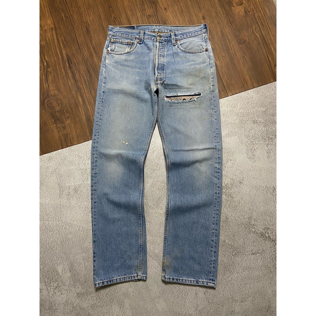 90'S LEVIS 501 STONE WASHED JEANS