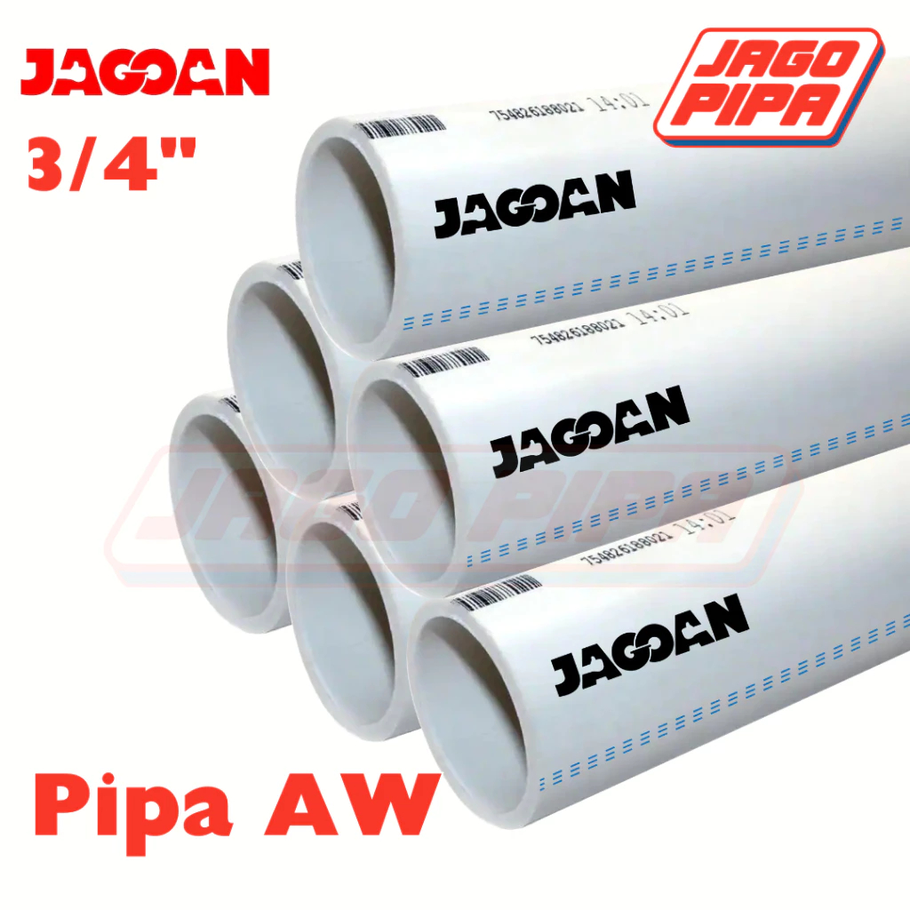 [SPX] Jagoan AW 3/4 Inch Pipa 4 METER DIPOTONG 1 METER - AN PVC Air Bersih MOF Paralon Putih 3/4"