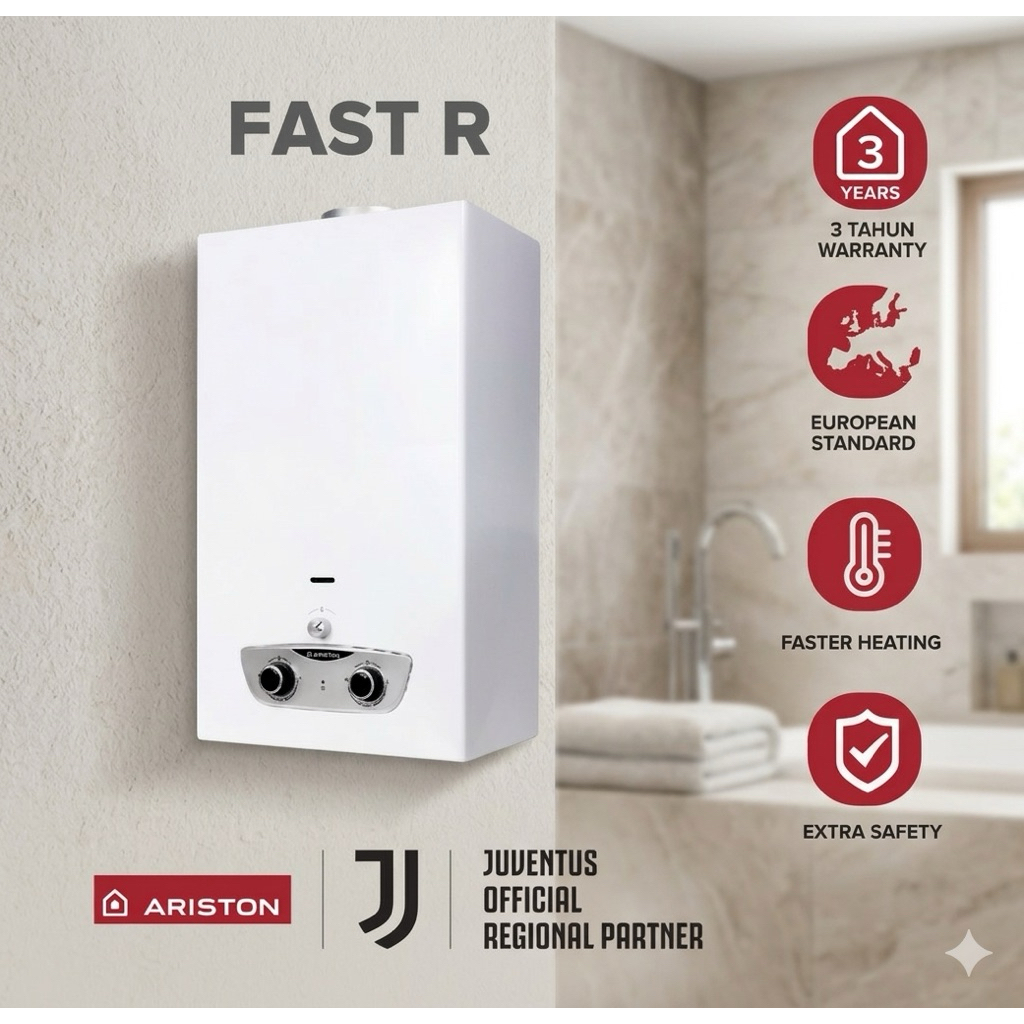 Ariston Water Heater Gas Fast R 10 Liter