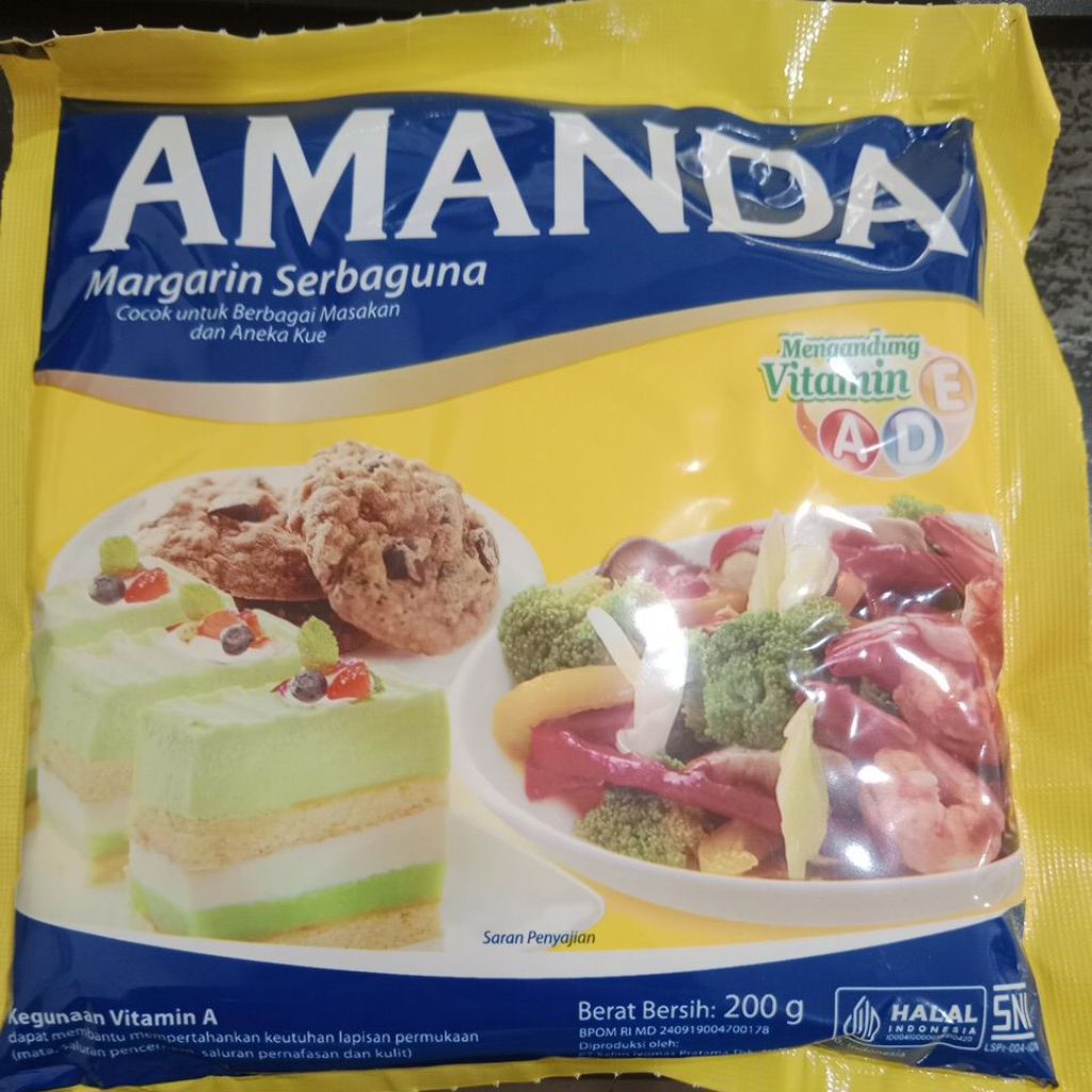 mentega AMANDA SACHET 200GR