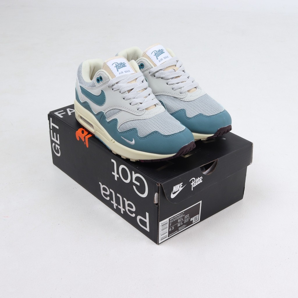 (VLTAVN) Sepatu Sneakers Nike Air Max 1 Patta Noise Aqua DH1348 004