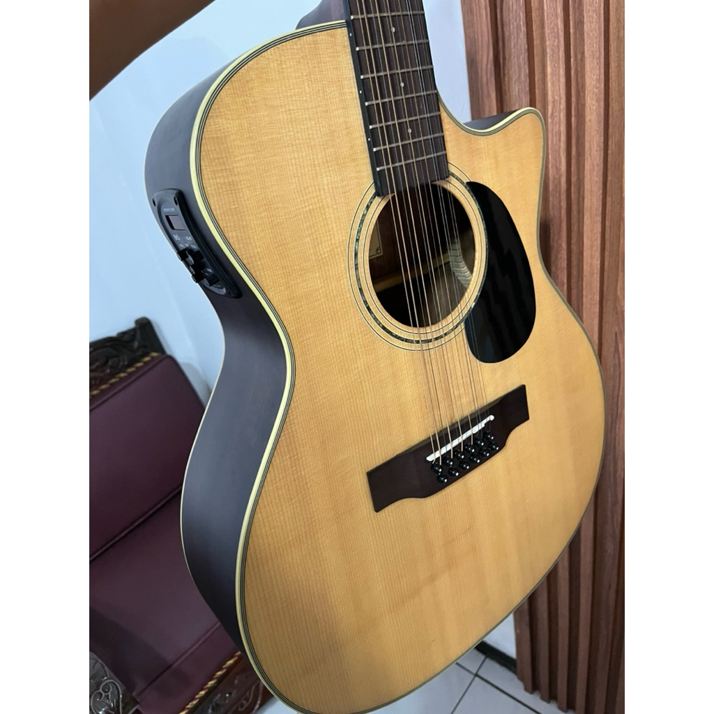 gitar akustik elektrik 12 strings delta da13 ce orginal second