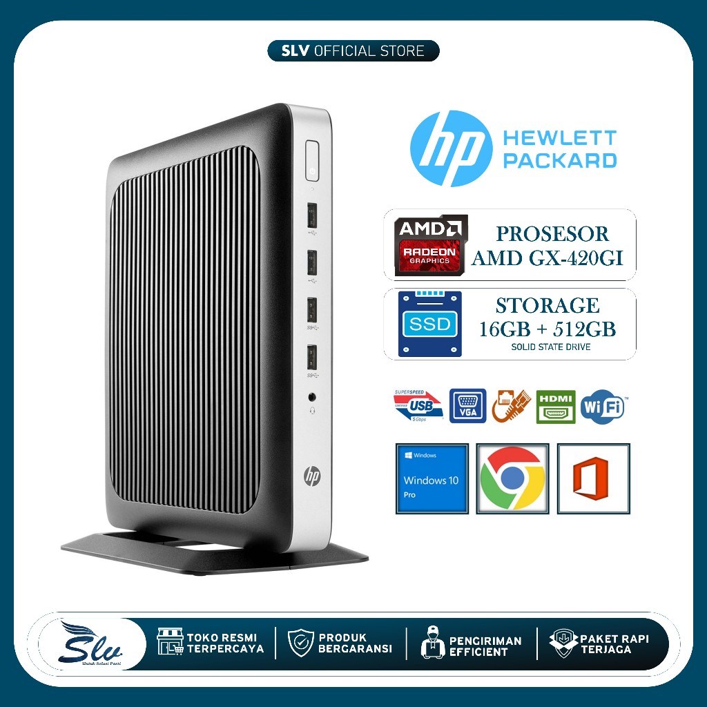 [READY] Mini PC HP T630 Ram 16 GB DDR4 SSD 512 GB SPEK GAHAR UNTUK KERJA ADMINISTRASI GAMING KOMPUTE