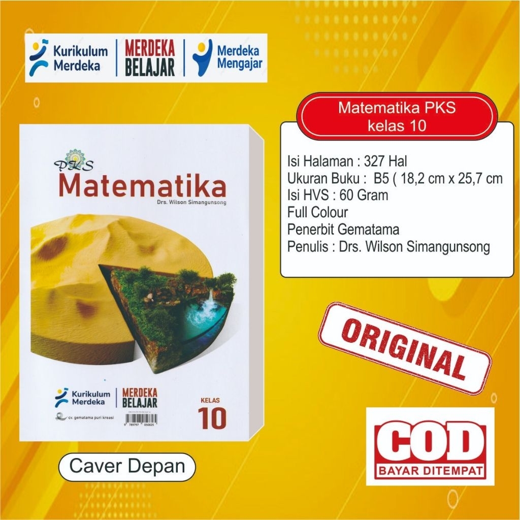 Buku PKS matematika kelas 10 SMA kurikulum merdeka